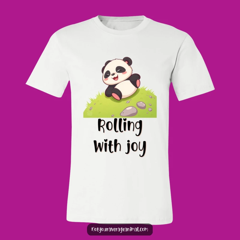 Funny Panda Roll T-Shirt: Giggling Cub Joyful Style Makes A Perfect Funny Gift