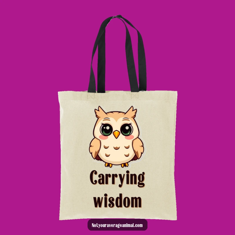 Funny Owl Hooting Tote Bag - Stylish Accessory Bird Lover Gift
