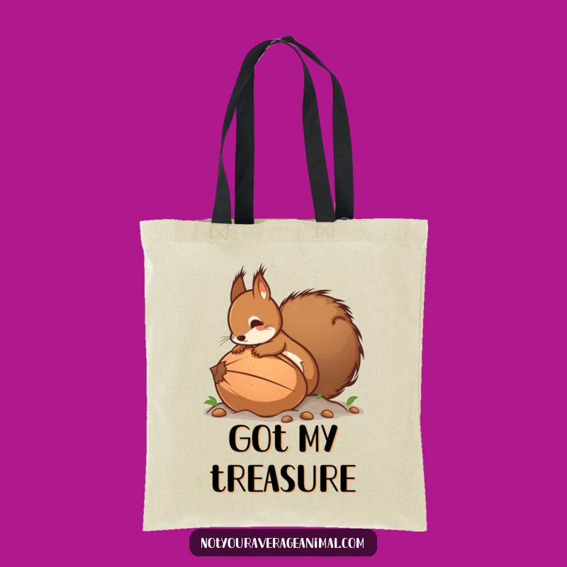 Funny Squirrel's Big Nut Tote Bag - Eco-Friendly & Hilarious Accessory