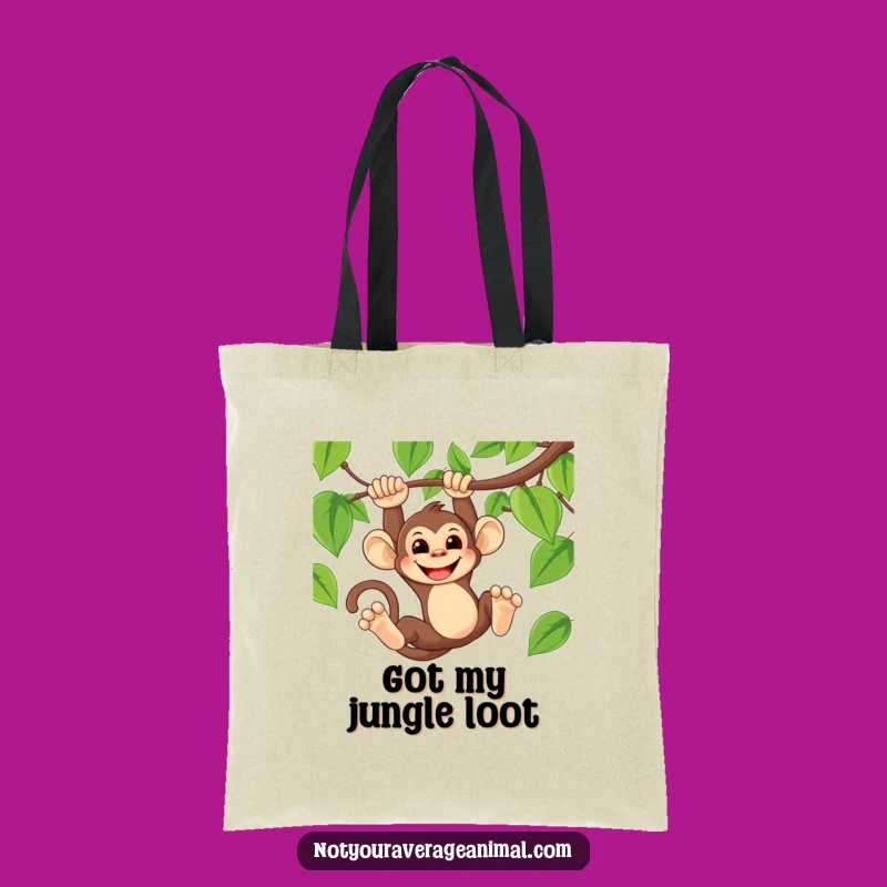 Funny Monkey Vine Swing Tote Bag - Carry Your Mischief in Style