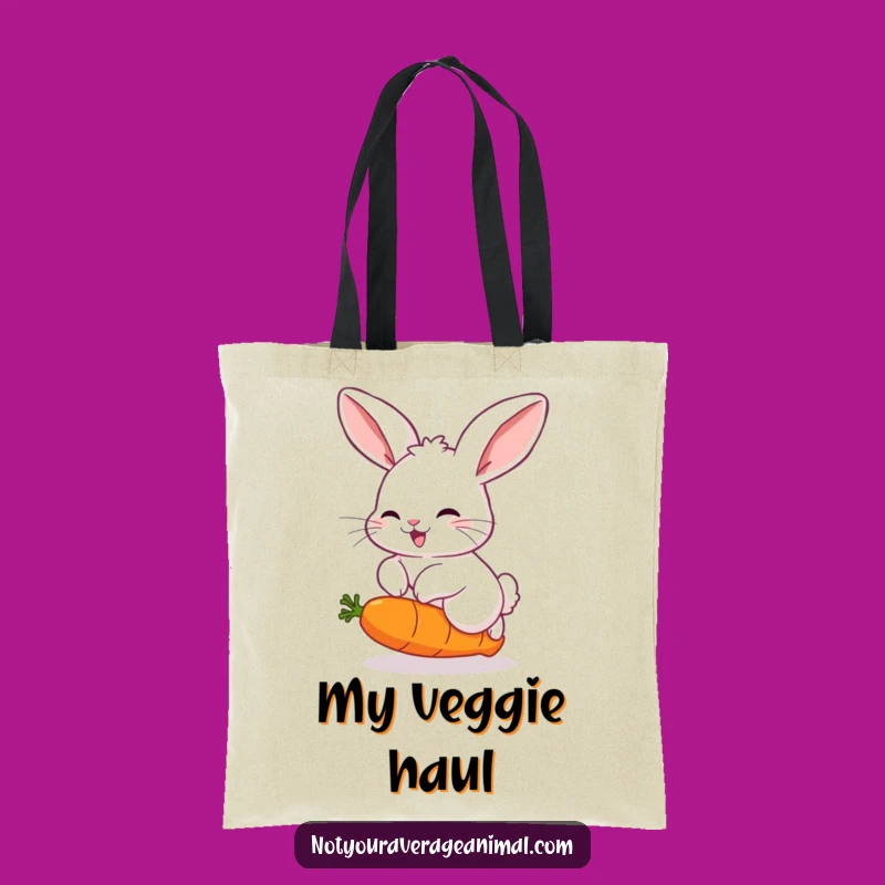 Funny Bunny Tote Bag: Hopping Fun with a Bouncing Carrot